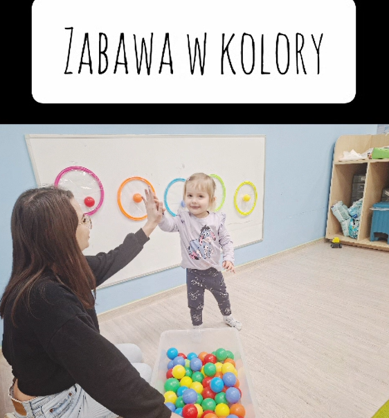 Na dzisiejszych zajęciach w żłobku dzieci utrwalały nazwy i rozpoznawanie kolorów 🌈 poprzez różnorodne, angażujące aktywności.